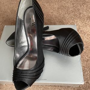 Satan Peep Toe Heels